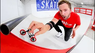 Finger BMX An ACTUAL SKATEPARK! (Can't Believe I'm Doing This Again)