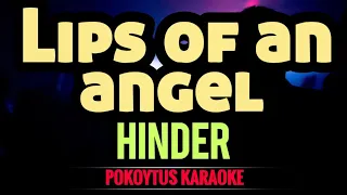 Lips of an angel 🎤 Hinder (karaoke) #minusone  #lyrics  #lyricvideo