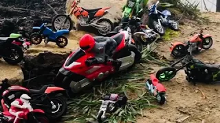 Toy dirt bike collection