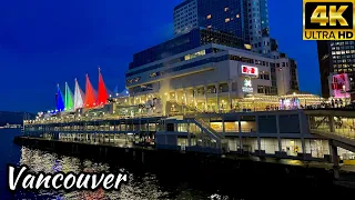 Vancouver Winter Walk- Canada Place | Downtown, Vancouver - Jan, 2022 [4K UHD 60fps]