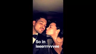 Demi Lovato, Nick Jonas & Wilmer Valderrama 2016 Oscars - Snapchat Story