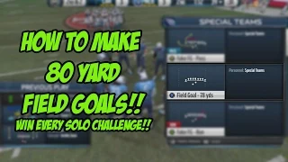 Madden 15 UT - How To Make 80 Yard Field Goals!!