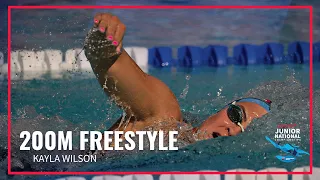 Kayla Wilson Takes 1st in 200M Freestyle | 2022 Speedo Junior National Championships | Irvine CA
