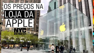 COMO ESTÃO OS PREÇOS NA LOJA DA APPLE em NYC em 2022 - IPHONE, IPAD , AIRPOS