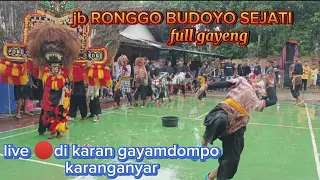 semarak habis lebaran jb RONGGO BUDOYO SEJATI. live di desa KARAN GAYAMDOMPO KRA. FULL GAYENG😁😁