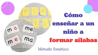 Cómo enseñar a un niño a formar sílabas #estrategiasefectivas #sílabas #aprendoencasa