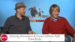 Woody Harrelson and Owen Wilson Talk FREE BIRDS With AMC