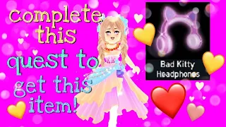 Guide on How To Get The New Bad Kitty Headphones In Royale High Summer Update 2021!! | RainyDrops