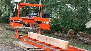 Wood-Mizer LT15 Wide Sawmill Assembly - Cutting Our First Log - 1