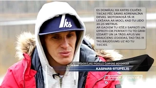 Kaspars Stupelis izrāda savas Vecpiebalgas mājas