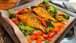 Super Easy Oven Baked Recipe / Whole Baked Fish / Sea Bream Fish Recipe / Extra Tasty & Juicy Fish