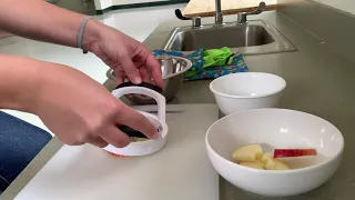 Montessori Toddler Meal Prep - Slicing Apples