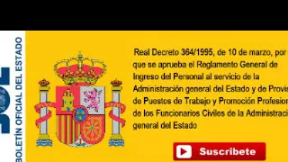 Real Decreto 364/1995, Reglamento General de Ingreso del Personal al servicio de la Administración