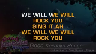 We Will Rock You -  Queen (Lyrics Karaoke) [ goodkaraokesongs.com ]