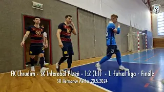 FK Chrudim - SK Interobal Plzeň - 1:2 (1:1)  - 1. Futsal liga • Finále SH H. Městec 20.5.2024. GÓLY