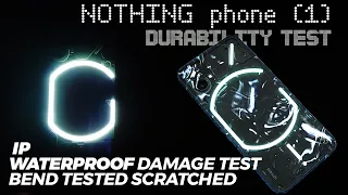 Nothing Phone (1) Durability Test - IP Waterproof Damage Test Scratch Bend | Not a flagship