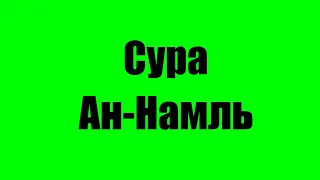 Сура Ан-Намль (Муравьи) Именем Аллаха , милость Которого вечна и безгранична.(2020)