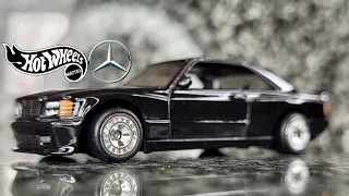 Hot Wheels '89 Mercedes-Benz 560 SEC AMG Wheels swap