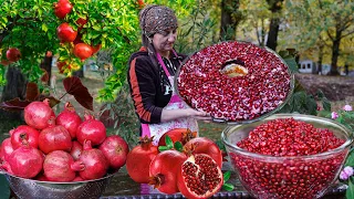 How to make Pomegranate Wine from Pomegranates Harvested in the Village? - Best Recipes in 1 Hour