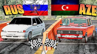 Ölkələrin Yarşı #5 Aze Vaz 2106 vs Rus Vaz 2114 | Maşın Oyunları | BeamNG.Driver #malikbedelov