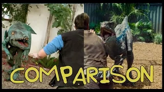 Jurassic World Trailer - Homemade Side by Side Comparison