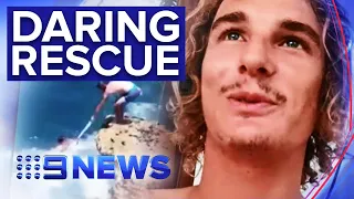 Australian man risks life to rescue stranger in Bali | Nine News Australia