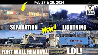 SEPARATION, LIGHTNING, FORT WALL REMOVAL & PIGGLY WIGGLY! SEQUENTIAL ENGINE 8572/73, SHAVE & HAIRCUT