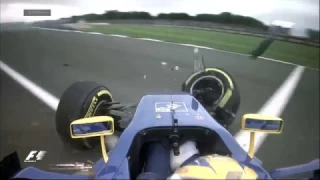 Ericsson Crashes At Silverstone | F1 is...On The Edge