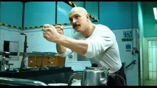 Bronson serves tea.