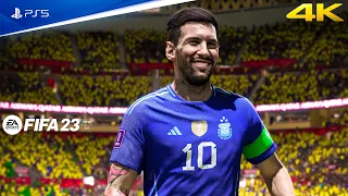 FIFA 23 - Brasil vs Argentina Ft. Messi, Neymar, World Cup | PS5™ Gameplay [4K60]