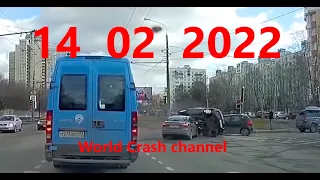 Подборки  Аварии и ДТП      14  02  22   ( Февраль 2022 )