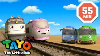 Tayo English Episode | The buses and trains met at the Beach!🏖️ | Tayo Episode Club