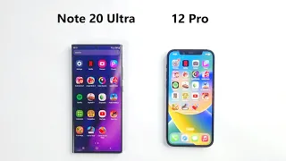 SAMSUNG Note 20 Ultra 5G Vs iPhone 12 Pro - Speed Test!