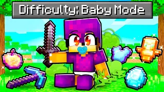 We Played Minecraft In BABY MODE!