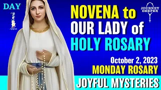 Novena to Our Lady of the Rosary Day 1 Monday Rosary ᐧ Joyful Mysteries of Rosary 💙 October 1, 2023