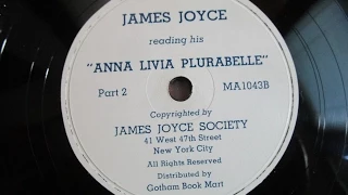 James Joyce Reading Anna Livia Plurabelle on RCA Victor Orthophonic Side 2