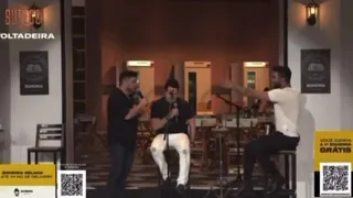 Bruno , padrinho de casamento do "Gusttavo Lima" , da puxão de orelha no cantor ao vivo !