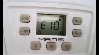 Gas Boiler Baxi Error E10. Pressure drop in the boiler / Troubleshooting E10 Baxi Errors