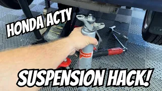 Honda ACTY suspension hack! Modified shocks that fit! How to change rear shocks