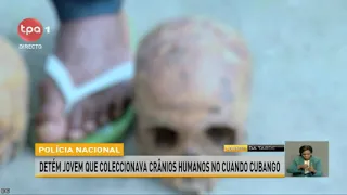 Polícia Nacional - Detém jovem que coleccionava crânios humanos no Cuando Cubango