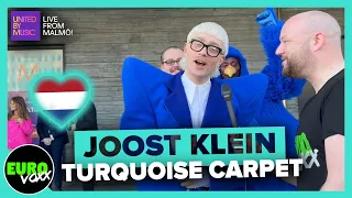 🇳🇱 JOOST KLEIN - EUROPAPA (TURQUOISE CARPET INTERVIEW) // Netherlands Eurovision 2024