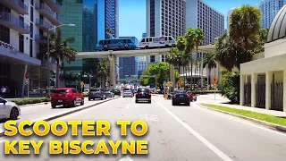 Miami Scooter Ride : Downtown Miami to Key Biscayne (May 2022)
