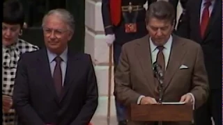 President Reagan’s and President Belisario Betancur Curatas of Colombia Remarks on April 4, 1985