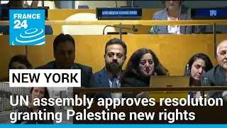 UN assembly approves resolution granting Palestine new rights, reviving its membership bid