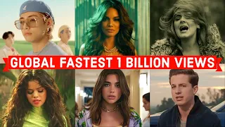 Global Fastest Songs to Reach 1 Billion Views on Youtube of All Time (fastest mv to reach 1 billion)