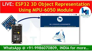 ESP32 - 3D Object Representation Using MPU-6050 Module #ElecrowMaker