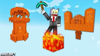 NẾU SLENDERMAN BỊ KẸT TRÊN 1 BLOCK LAVA VÀ KHÁM PHÁ NGÔI ĐỀN LAVA TRONG MINECRAFT