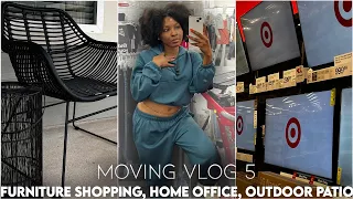 MOVING VLOG 5 | FURNITURE SHOPPING, AMAZON FIND, HOME OFFICE, OUTDOOR PATIO + MORE | KENSTHETIC