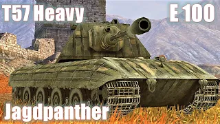 T57 Heavy ● Jagdpanther ● E 100 ● World of Tanks Blitz