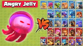 Angry Jelly vs All Troops (Air) - Clash of Clans